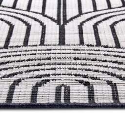 Rackhams Pangli Flatweave Reversible Black Rug Indoor-Outdoor - 120X170 cm - thumbnail 3