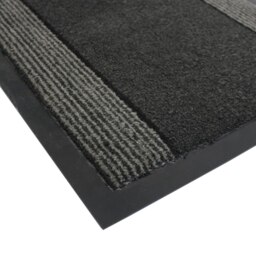 Rackhams Miracle Machine Washable with Stripes Barrier Mat, 40x60cm, Charcoal - thumbnail 3