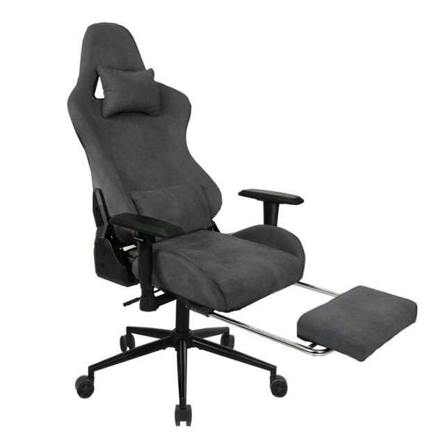 Rackhams Ergonomic Office Chair Reclining Executive Chair Spring Seat Adjustable Armrest - Grey - image 1