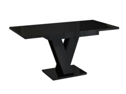 Rackhams Retro Container Store Extendable Dining Table 4-6 Seater MASIV Black Gloss - thumbnail 5