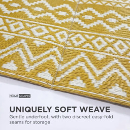 Rackhams Outdoor Rug Luxury Waterproof Reversible Recycled, For Garden, Anna Aztec - 180 x 270 cm - thumbnail 5