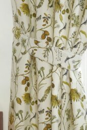 "Rackhams Grove Pencil Pleat Curtains Curtain Pair - Green - 90 x 54""" - thumbnail 5