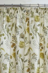 "Rackhams Grove Pencil Pleat Curtains Curtain Pair - Green - 90 x 54""" - thumbnail 4