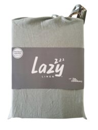 Rackhams 'Pure Washed Linen' Fitted Sheet - Green - Double - thumbnail 2