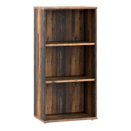Rackhams Essential Tall Narrow 2 Shelf Bookcase in Vintage Oak - Vintage Oak - Wood - 1