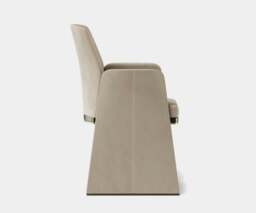 Rackhams Aster Anthony Dining Chair: Velvet Upholstery, Brass Accents, Modern Design - thumbnail 3