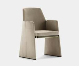Rackhams Aster Anthony Dining Chair: Velvet Upholstery, Brass Accents, Modern Design - thumbnail 1