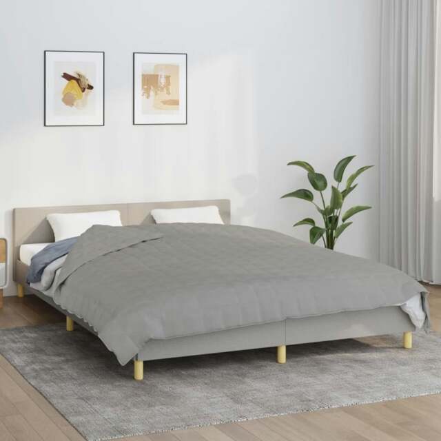 Rackhams Weighted Blanket Grey 200x200 cm 9 kg Fabric