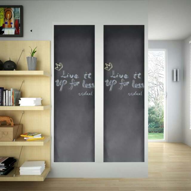 Rackhams Wall Sticker Blackboard 0.45 x 2 m 2 Rolls with Chalks