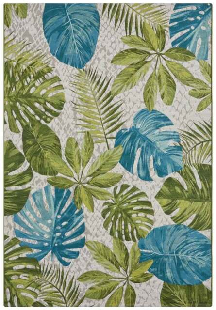 Rackhams Flair Indoor & Outdoor Rug Tropical Leaves - 120X180 cm - image 1