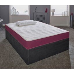 Rackhams Hybrid Memory Foam & Pinna-Coil Mattress - Soft/Medium Comfort, Cooltouch + - Purple - 1 - 4ft6 Double Mattress (135cm x 190cm) - thumbnail 5