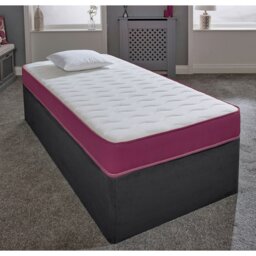 Rackhams Hybrid Memory Foam & Pinna-Coil Mattress - Soft/Medium Comfort, Cooltouch + - Purple - 1 - 4ft6 Double Mattress (135cm x 190cm) - thumbnail 6