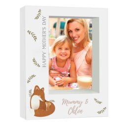 Rackhams Personalised Mummy and Me Fox 5x7 Box Photo Frame