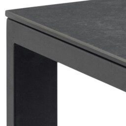 Rackhams Brentford Matt Black Ceramic Dining Table - Black - No - Black - thumbnail 4