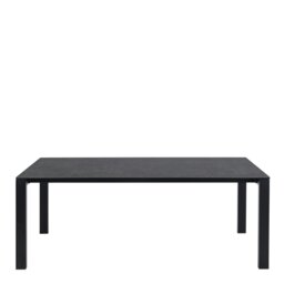 Rackhams Brentford Matt Black Ceramic Dining Table - Black - No - Black - thumbnail 2