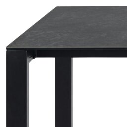 Rackhams Brentford Matt Black Ceramic Dining Table - Black - No - Black - thumbnail 5