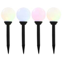 Rackhams Outdoor Solar Lamps 4 pcs LED Spherical 15 cm RGB - thumbnail 1