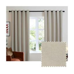 Rackhams Chenille Blackout Curtains - Natural - 117cm x 183cm - Natural - 100% Polyester