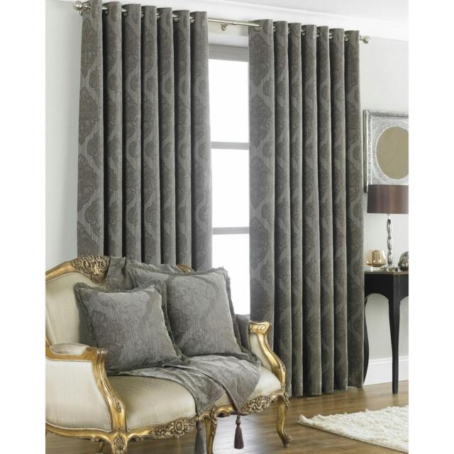 Rackhams Winchester Ringtop Curtains - Mocha - 66x72 (168x183cm) - Mocha - 100% Polyester - image 1