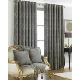 Rackhams Winchester Ringtop Curtains - Mocha - 66x72 (168x183cm) - Mocha - 100% Polyester - thumbnail 1