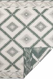 Rackhams Malibu Reversible Indoor-Outdoor Rug Diamond Design - Green - 80X250 cm - thumbnail 3