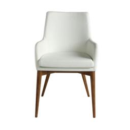 Rackhams White Leatherette Chair 4006 - thumbnail 2