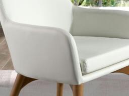 Rackhams White Leatherette Chair 4006 - thumbnail 5
