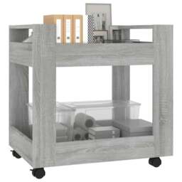 Rackhams Desk Trolley Grey Sonoma 60x45x60 cm Engineered Wood - thumbnail 3