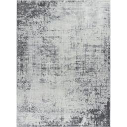 Rackhams Floransa-Abstract Charcoal Grey Off-White Modern Marble Rug - 120 x 170 cm - thumbnail 2