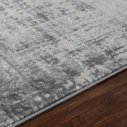 Rackhams Floransa-Abstract Charcoal Grey Off-White Modern Marble Rug - 120 x 170 cm - thumbnail 3