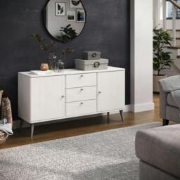 Rackhams Augusta Curve Medium Sideboard with 2 Doors & 3 Drawers - thumbnail 2