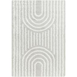 Rackhams Urban Shag-Modern Grey White Soft Plush Pile Rug - 200 x 290 cm - thumbnail 2