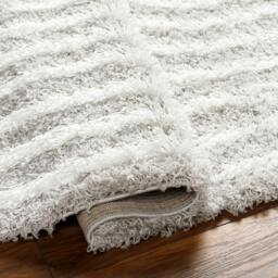 Rackhams Urban Shag-Modern Grey White Soft Plush Pile Rug - 200 x 290 cm - thumbnail 4