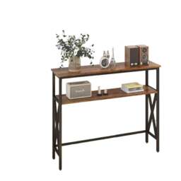 Rackhams Industrial Slim Console Table for Home and Garden - thumbnail 3
