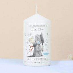 Rackhams Personalised Me to You Graduation Pillar Candle - thumbnail 1