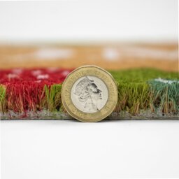 Rackhams Eco-Friendly Latex Backed Coir Entrance Doormat, 40x70cm - Strawberry Fields - 1 - Red - thumbnail 5