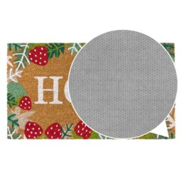 Rackhams Eco-Friendly Latex Backed Coir Entrance Doormat, 40x70cm - Strawberry Fields - 1 - Red - thumbnail 6