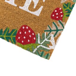 Rackhams Eco-Friendly Latex Backed Coir Entrance Doormat, 40x70cm - Strawberry Fields - 1 - Red - thumbnail 3