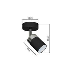 Rackhams Joker Hand Made Ceiling Lamp In Matt Black With Striking Chrome Detail Featuring Minmalistic Slender Cylinder Shades - thumbnail 6