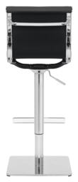 Rackhams Rovigo Deluxe Breakfast Bar Stool, Chrome Footrest, Height Adjustable Swivel Gas Lift, Home Bar & Kitchen Barstool, Charcoal Grey - thumbnail 5