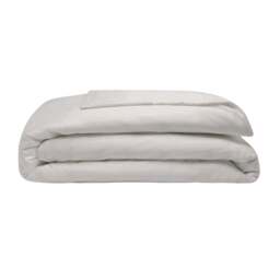 Rackhams 200 Thread Count Egyptian Blend Duvet Cover - Oyster - Kingsize - Oyster - 100% Cotton - thumbnail 1
