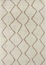 Rackhams Moroccan Ivory Beige Shaggy Rug - 830 - 60X110 cm - thumbnail 1