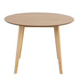 Rackhams Roxby Round Dining Table in Oak 105x76cm - Brown - No - Brown - thumbnail 2