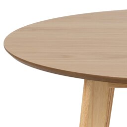 Rackhams Roxby Round Dining Table in Oak 105x76cm - Brown - No - Brown - thumbnail 6