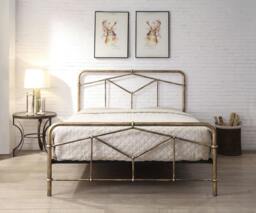 Rackhams Axton 4ft 6 Antique Bronze Metal Bed Frame - 4ft 6 - Steel - Antique Bronze - thumbnail 2