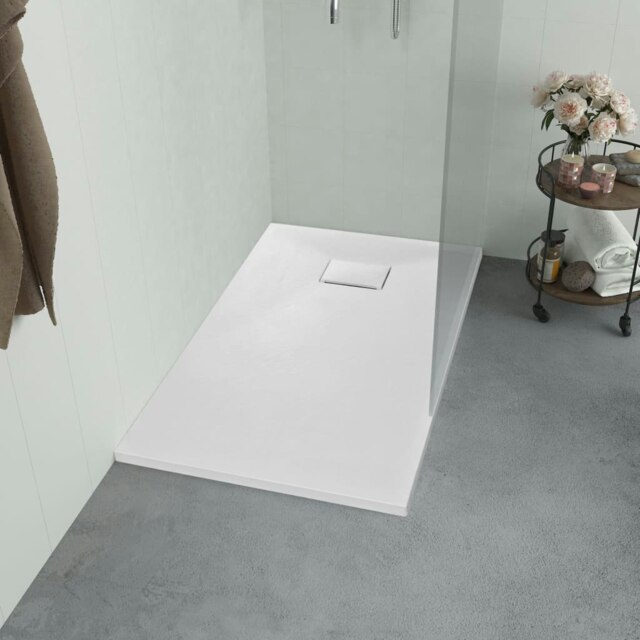 Rackhams Shower Base Tray SMC White 100x80 cm