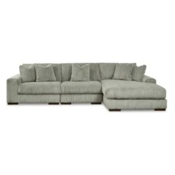 Rackhams Jumbo Cord 3 Piece Modular Sofa Right Hand - Ivory - thumbnail 3