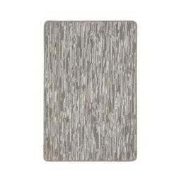 Rackhams Washable Broken Striped Grey Mat and Runner - 50X80 cm