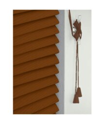 Rackhams Cherry Wood Grain PVC Venetian Blind 152cm Drop (25mm Slats) - 120cm - thumbnail 3