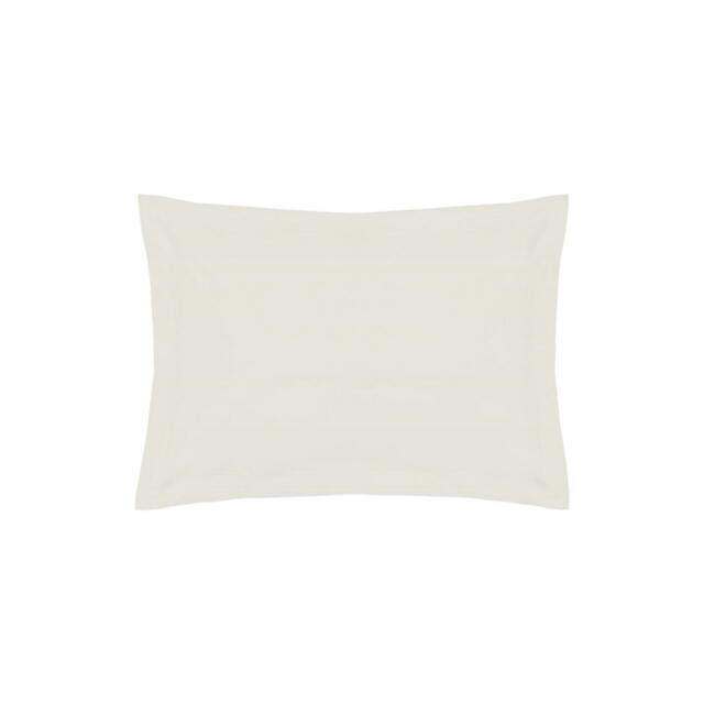 Rackhams 200 Thread Count Egyptian Cotton Oxford Pillowcase - Ivory - One Size - Ivory - 100% Egyptian Cotton - image 1